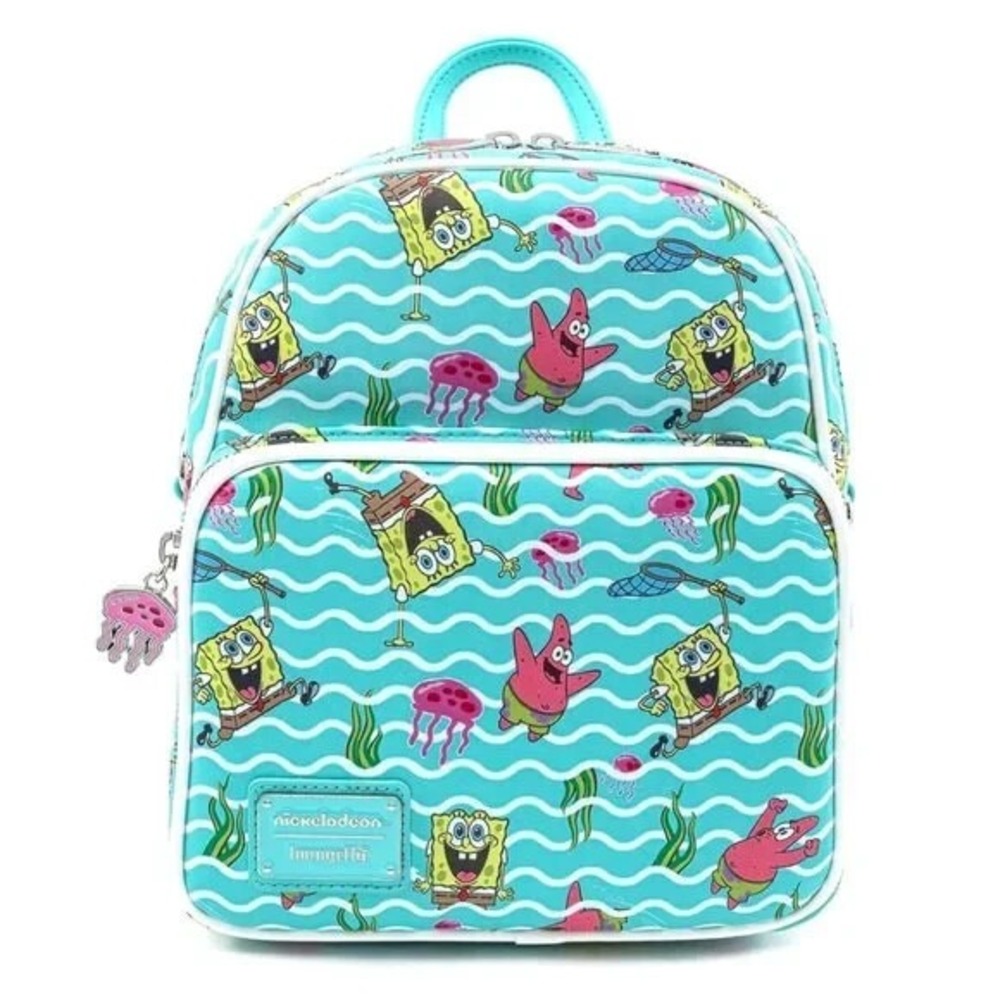 Loungefly Nickelodeon SpongeBob SquarePants Jelly Fishing Mini Backpack
